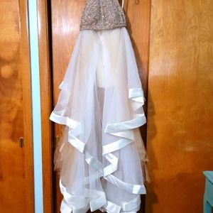 Beautiful flowing Terani Couture Two-Piece Prom Dress